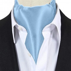 Exklusives Ascot-Halstuch für Herren - Blau Krawatten für Hochzeit